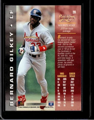 1994 Score Select Bernard Gilkey Baseball Card #20