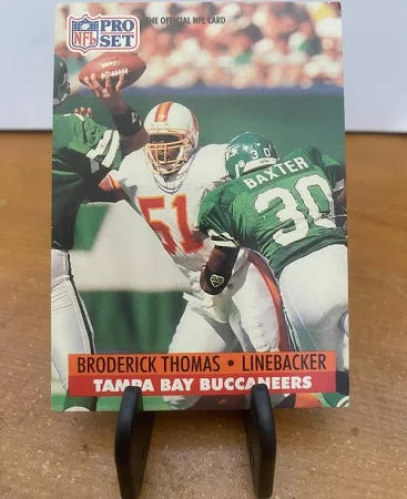 1991 NFL Pro Set Broderick Thomas Football Card #847