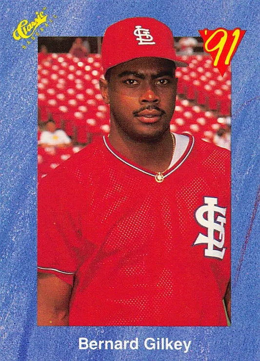 1991 Classic Bernard Gilkey Baseball Card #T93