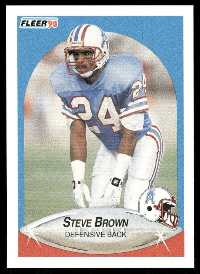 1990 Fleer Steve Brown Football Card #125