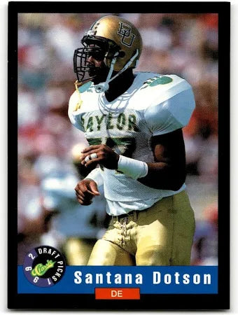 1992 Classic Draft Picks Santana Dotson Football Card #33