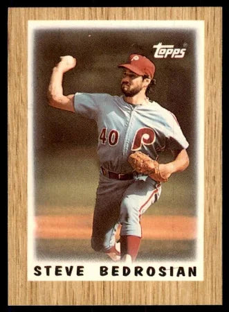 1987 Topps Major League Leaders Steve Bedrosian Baseball Card #27