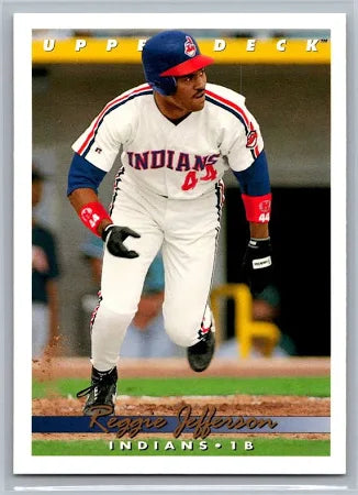 1993 Upper Deck Reggie Jefferson Baseball Card #544