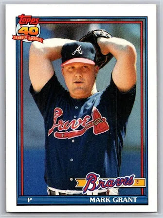 1991 Topps Mark Grant Baseball Card #287