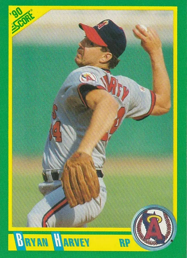 1990 Score Bryan Harvey Baseball Card #8