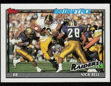 1991 Topps Nick Bell Football Card #107