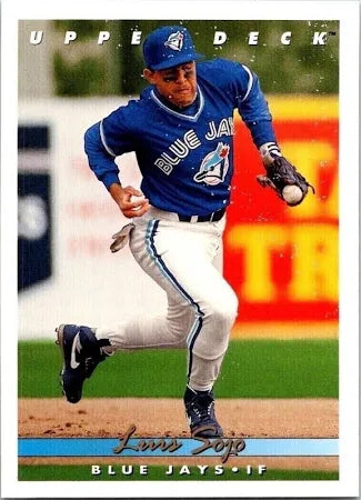 1993 Upper Deck Luis Sojo Baseball Card #802