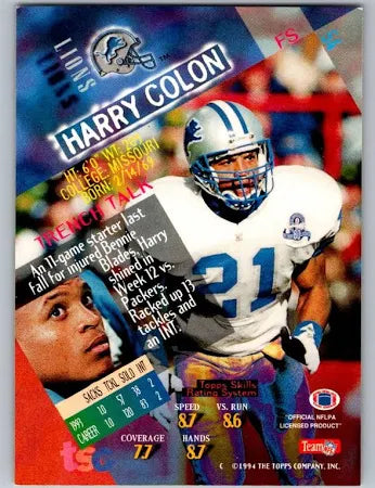 1994 Topps Harry Colon Football Card #54