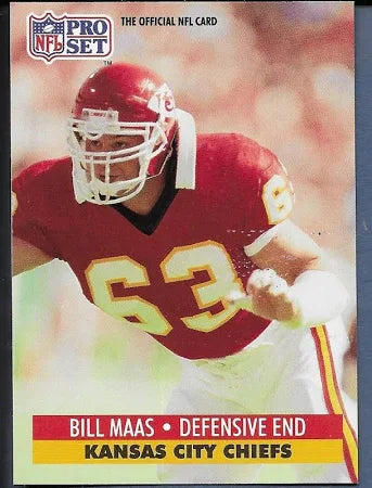 1991 NFL Pro Set Bill Maas Football Card #828