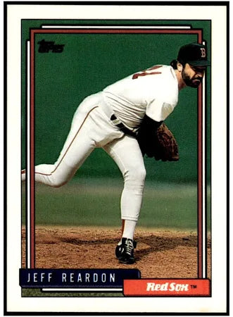 1992 Topps Jeff Reardon Baseball Card #182