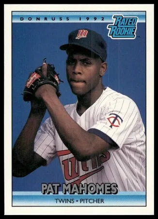 1992 Donruss Rated Rookie Patrick Lavon Mahomes Baseball Card #403