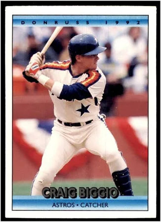 1992 Donruss Craig Alan Biggio Baseball Card #75
