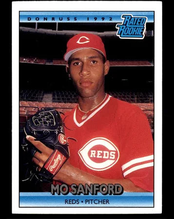 1992 Donruss Rated Rookie Meredith Leroy Sanford Jr. Baseball Card #417