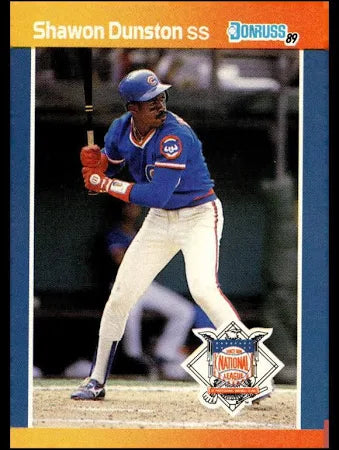 1989 Donruss Shawon Donnell Dunston Baseball Card #43