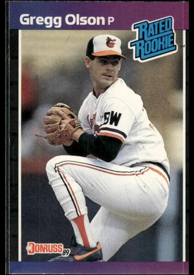 1989 Donruss Gregg William Olson Baseball Card #46