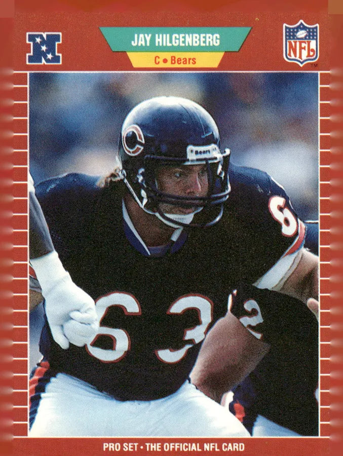 1989 NFL Pro Set Jay Hilgenberg Football Card #42