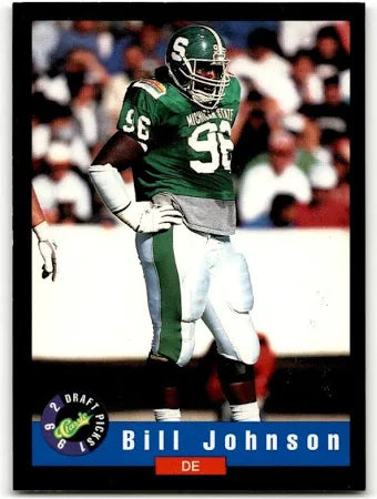 1992 Classic Draft Picks Bill Johnson Football Card #4