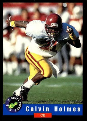 1992 Classic Draft Picks Calvin Holmes Football Card #89