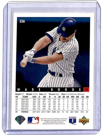 1993 Upper Deck Wade Boggs Baseball Card #556