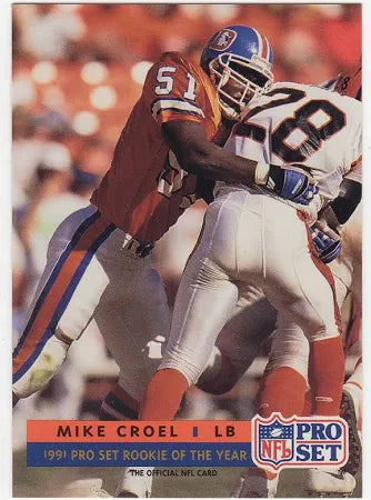 1992 NFL Pro Set Mike Croel Football Card #850