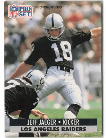 1991 NFL Pro Set Jeff Jaeger Football Card #829