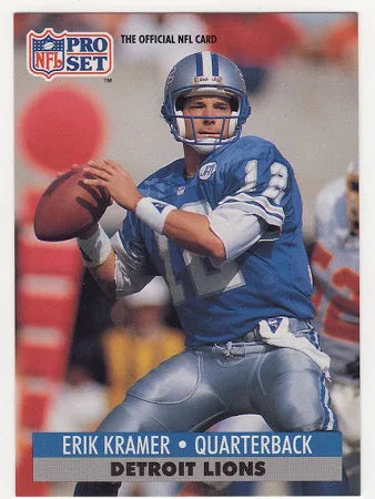 1991 NFL Pro Set Erik Kramer Football Card #824