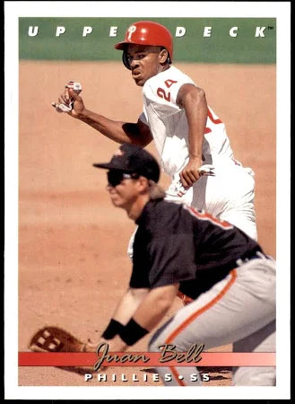 1993 Upper Deck Juan Bell Baseball Card #580