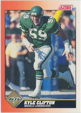 1991 Score Kyle Clifton Football Card #386