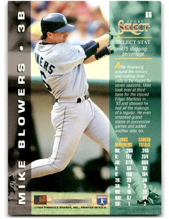 1994 Score Select Mike Blowers Baseball Card #66