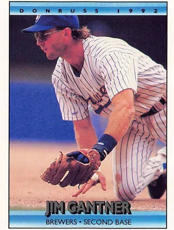 1992 Donruss James Elmer Gantner Baseball Card #574