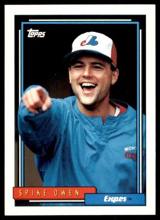 1992 Topps Spike Owen Baseball Card #443