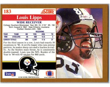 1991 Topps Raleigh McKenzie Football Card #183