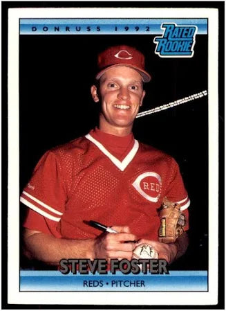 1992 Donruss Rated Rookie Stephen Eugene Foster Baseball Card #420