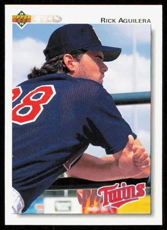 1992 Upper Deck Rick Aguilera Baseball Card #130