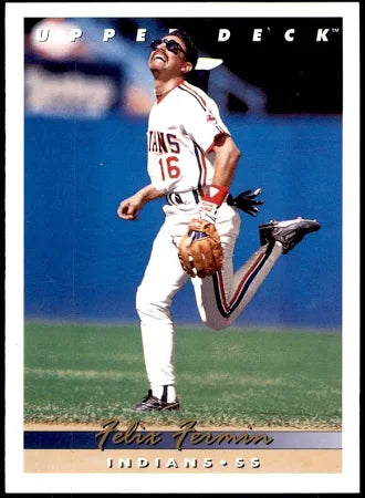 1993 Upper Deck Felix Fermin Baseball Card #615