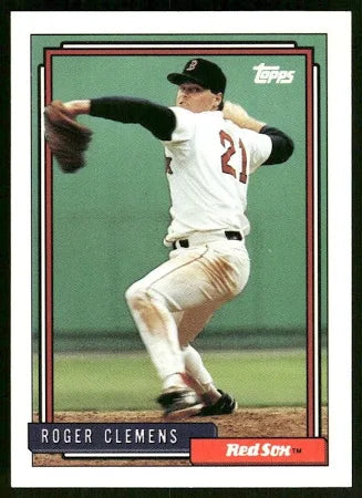 1992 Topps Roger Clemens Baseball Card #150