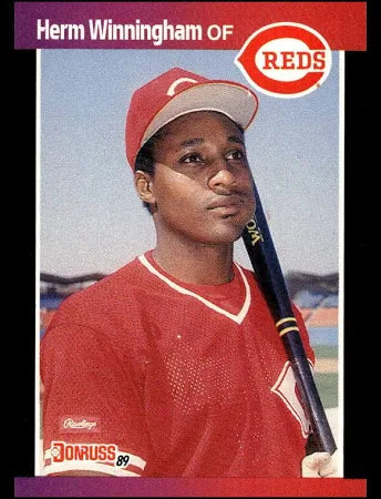 1989 Donruss Herman (Herm) S. Winningham Baseball Card #435
