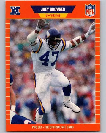 1989 NFL Pro Set Joey Browner Football Card #227
