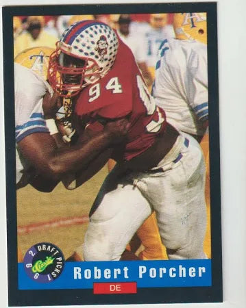 1992 Classic Draft Picks Robert Porcher Football Card #80