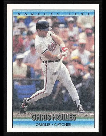 1992 Donruss Christopher Allen Hoiles Baseball Card #156