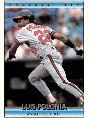 1992 Donruss Luis Andrew Polonia Baseball Card #252