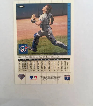 1994 Upper Deck Collectors Choice Pat Borders Baseball Card #60
