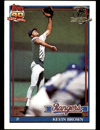 1991 Topps Kevin Brown Baseball Card #584