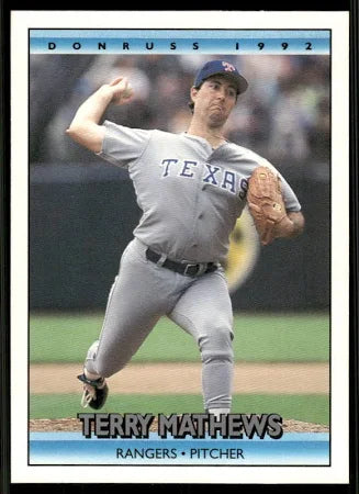 1992 Donruss Terry Allan Mathews Baseball Card #694