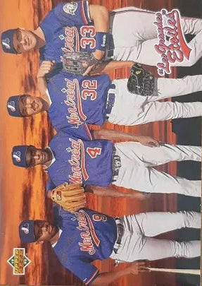 1993 Upper Deck Marquis Grissom, Delino DeShields, Dennis Martinez, Larry Walker Baseball Card #481