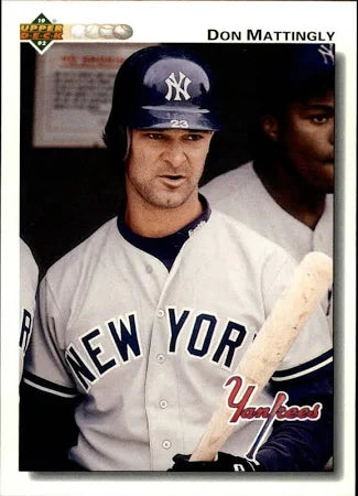 1992 Upper Deck Don Mattingly Baseball Card #356