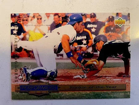 1994 Upper Deck Top Performers 1993 Mike Piazza Rookie of the Year Baseball Card #310