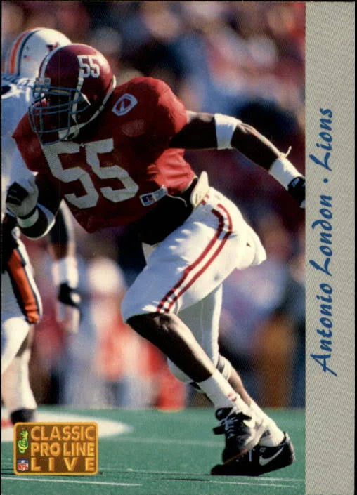1993 Classic Pro Line Live Antonio London Football Card #85