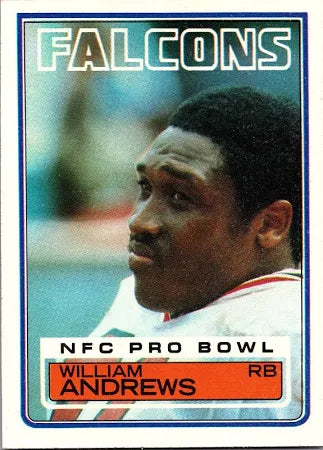 1983 Topps William Andrews Football Card #14