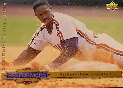 1994 Upper Deck Top Performers 1993 Kenny Lofton Stolen Base Leader Baseball Card #315